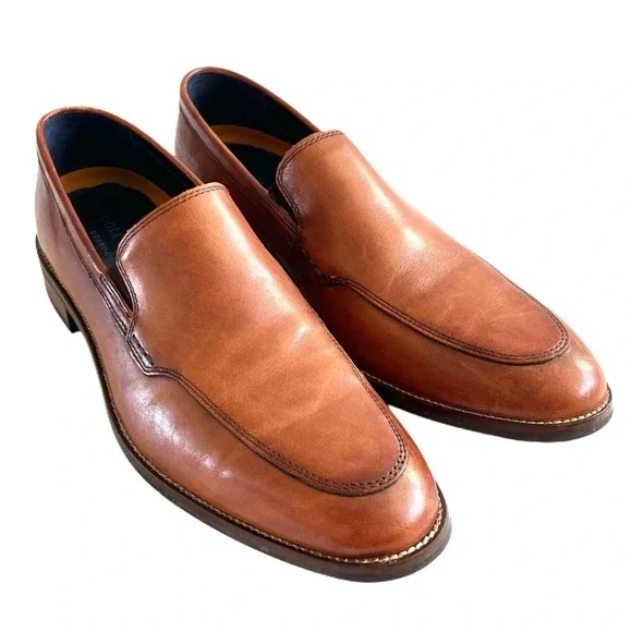 SOLD Cole Haan Genuine Leather Lenox Hill Venetian brown Loafers 9 - Picture 2 of 8